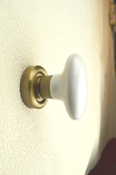 画像2: Flavia ポースレン握玉　空錠　ラッチ付きSHTB001 3" (2)