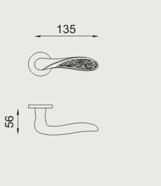 画像2: 値下　dnd fiore OROF レバーハンドル錠 (2)