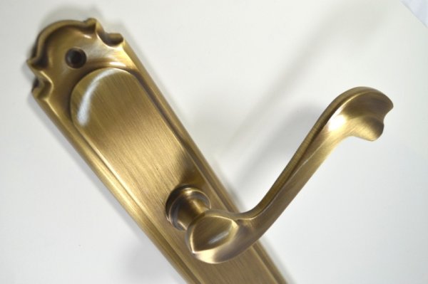 画像2: 真鍮　レバーハンドル空錠 　SH162J　ＢＡ  (2)