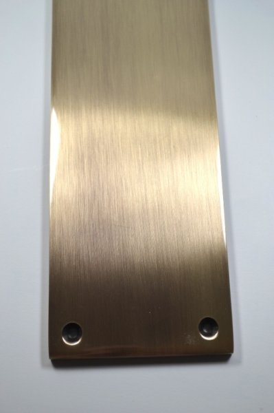 画像2: 真鍮　押し板　プッシュプレート ブロンズ (2)