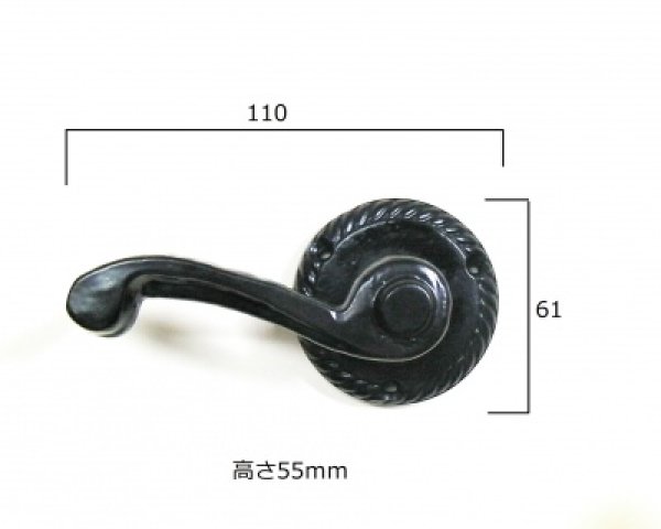 画像1: アイアン　レバーハンドル空錠 　SH9042 (1)
