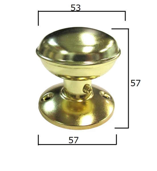 金色 握り玉ノブ 丸座 金色 空錠セット CASABONITA WJ2380｜握り