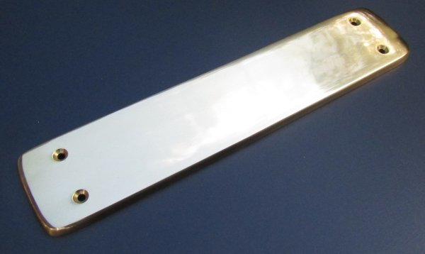 画像2: 真鍮　押し板　プッシュプレート　スクエア　SH2108　PB (2)