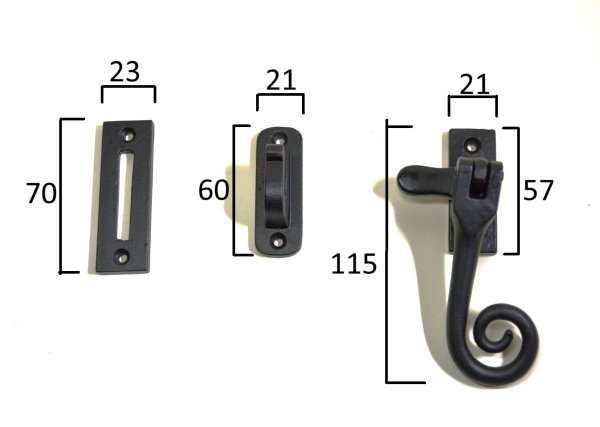画像3: ブラックアイアン　窓締り　SH8101 (3)