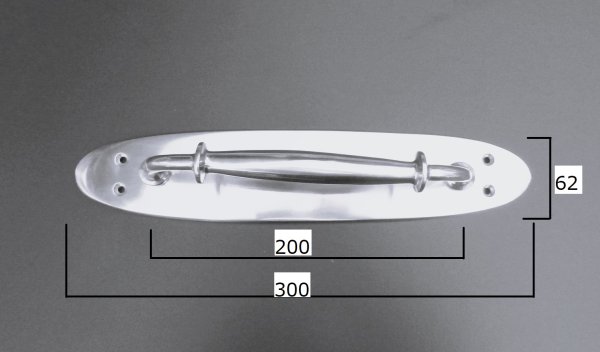 画像3: 真鍮座付ドアハンドル　SH2007PB (3)