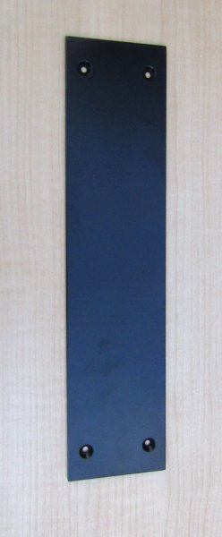 画像1: ブラックアイアンプッシュプレート　SH8052 (1)