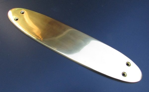 画像2: 真鍮 押し板 プッシュプレート オーバル SH2109 PB (2)