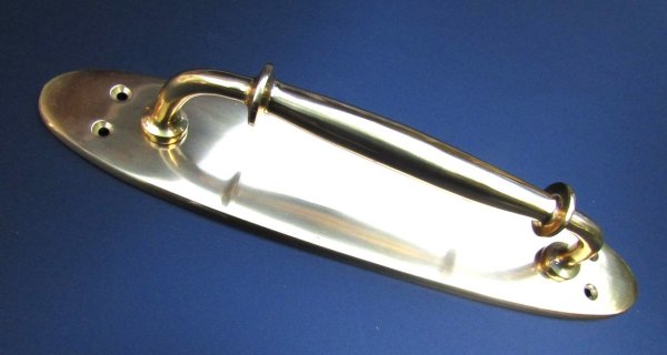 画像2: 真鍮座付ドアハンドル　SH2007PB (2)