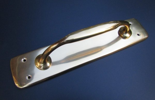 画像3: 真鍮座付ドアハンドル　SH2006PB (3)