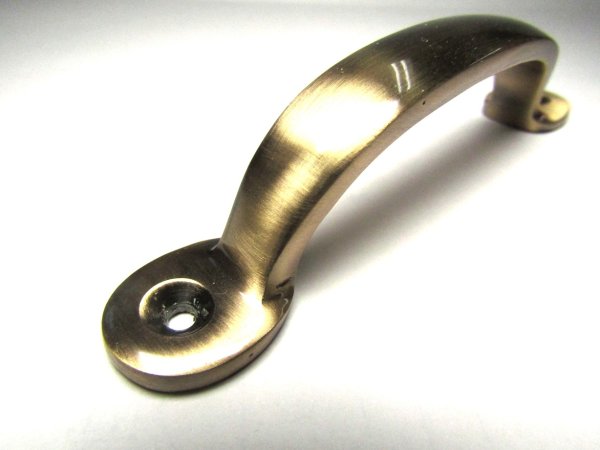 画像2: 真鍮製　キャビネット　取っ手　丸　ブロンズ　　 (2)