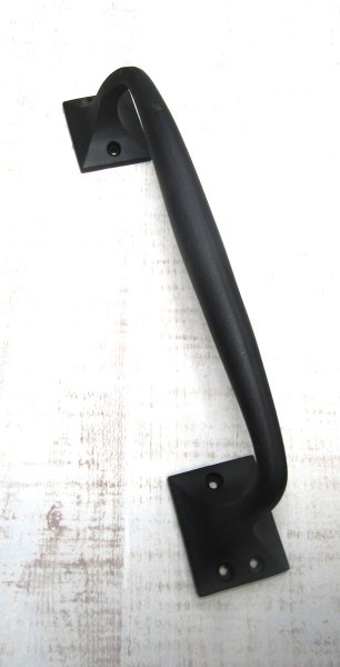 画像2: ロートアイアン　ドア用取っ手　ブラックハンドル (2)